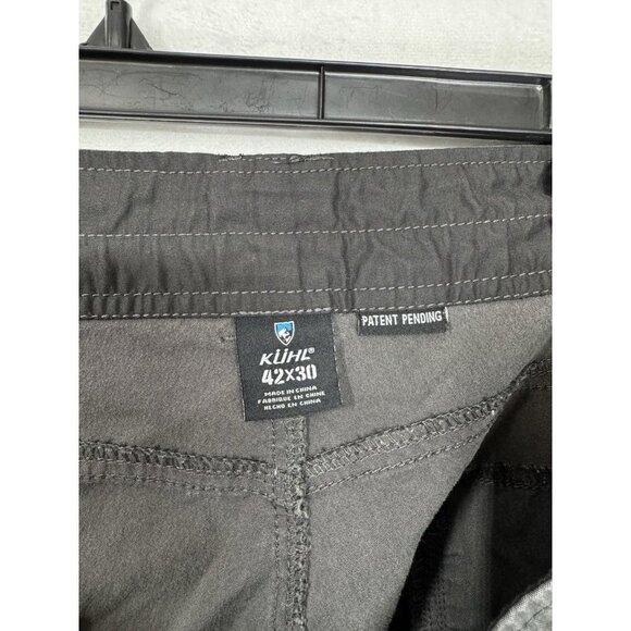 Kuhl Slax Pants Mens 42x30 Fits 42x25.5 Gray Carpenter Free Ryde Waist Outdoor - Picture 3 of 9